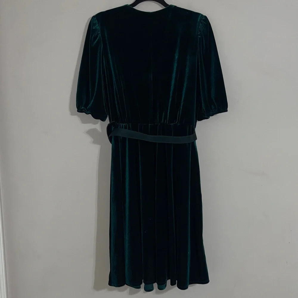 Lane Bryant  Velour Crossover Fit & Flare Dress 14/16 - Picture 9 of 10